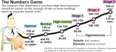 Blood Pressure Variation During Day Chart