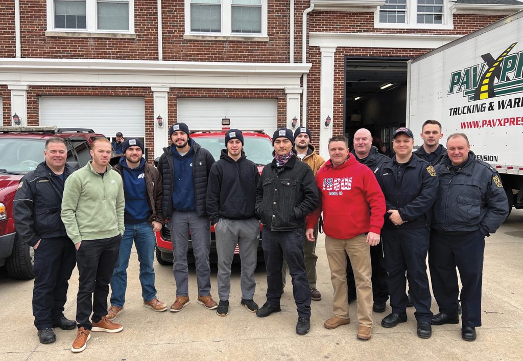 Local 98 volunteers helped firefighters in a Philadelphia suburb install smoke detectors on MLK Day.