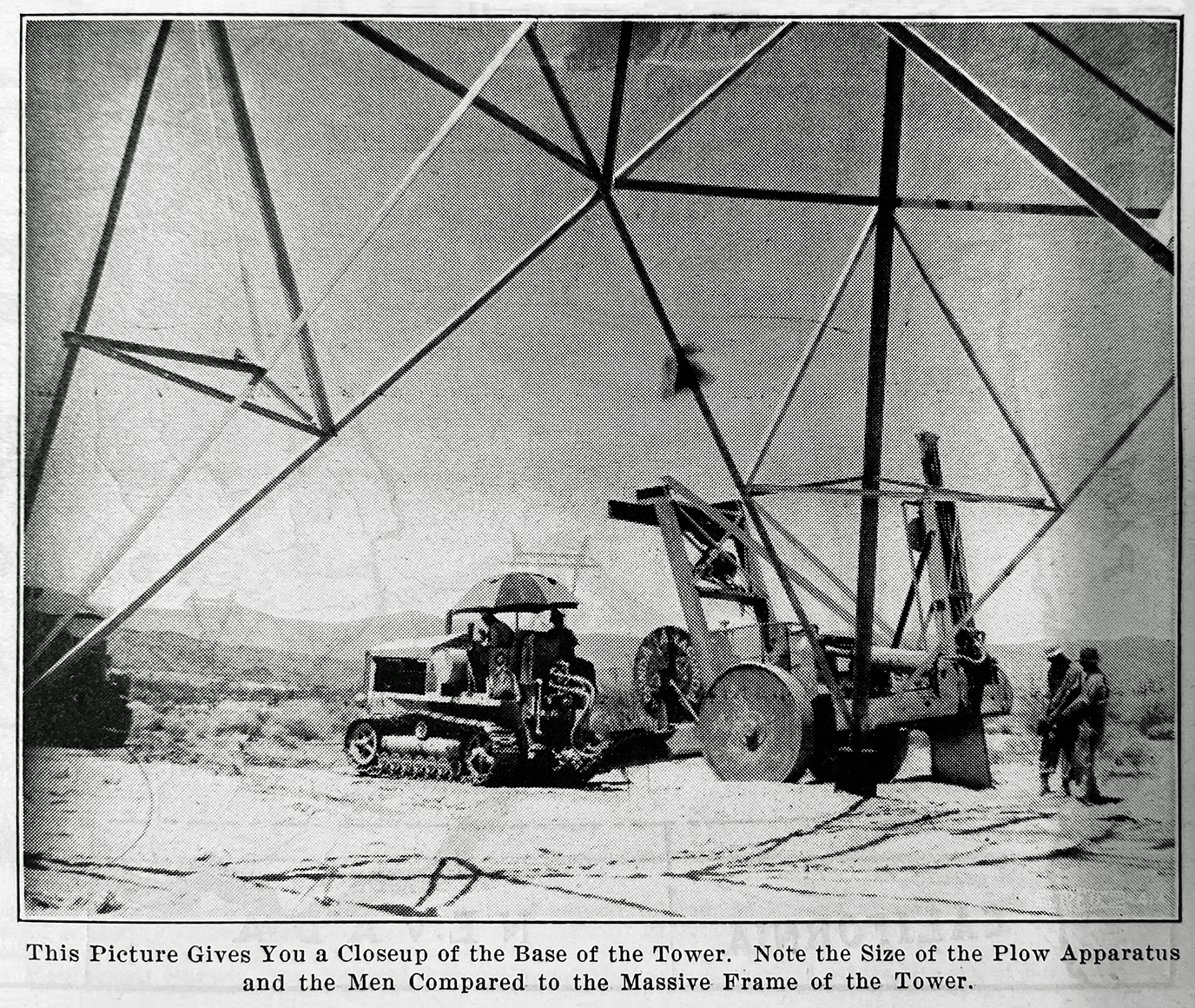 Members of Los Angeles Local 18 install a first-of-its-kind long-distance transmission tower to bring power from the Hoover Dam in 1934.
