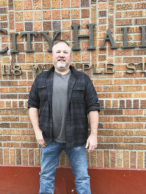 Local 77’s Jason Schroeder at a recent contract negotiation bargaining session.