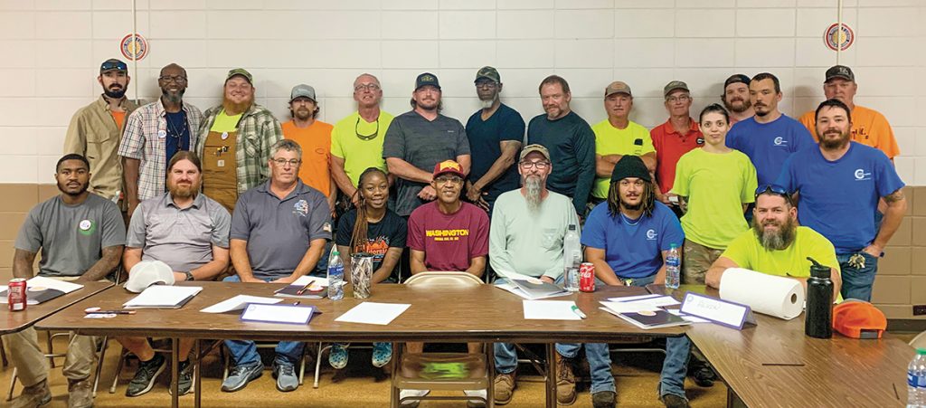 Members of Local 1531 attending COMET class training.