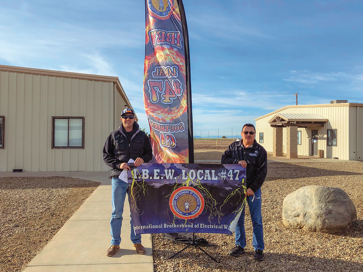 Diamond Bar, Calif., Local 47 organizers Andrew McKercher, left, and Rick Garcia worked with call center workers at Southern California Edison to help them win representation, something the local had been working toward for decades.