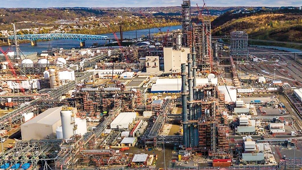 After a successful election in June, the IBEW chartered Monaca, Pa., Local 724 to be the new home of about 230 workers at the Shell Polymers plant in western Pennsylvania. Photo courtesy of Royal Dutch Shell plc