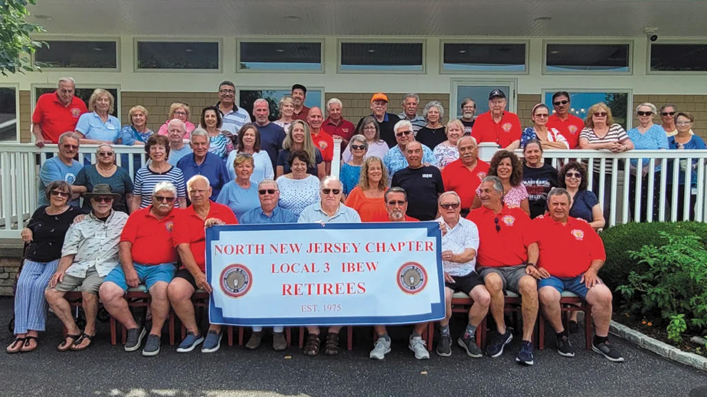Local 3/North Jersey Chapter retirees at the Long Island Education Center in July.