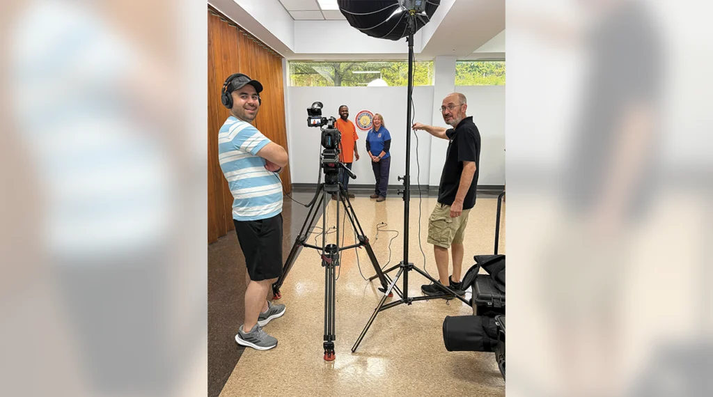 Local 1347’s David Truesdale Jr. and Theresa Bautista McCain are working hard to make sure IBEW’s message is heard.