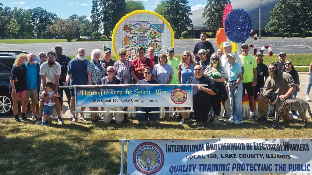 Local 150 members walked in Zion, Ill.’s Labor Day Parade and won the Mayor’s Choice Award for the third year in a row.