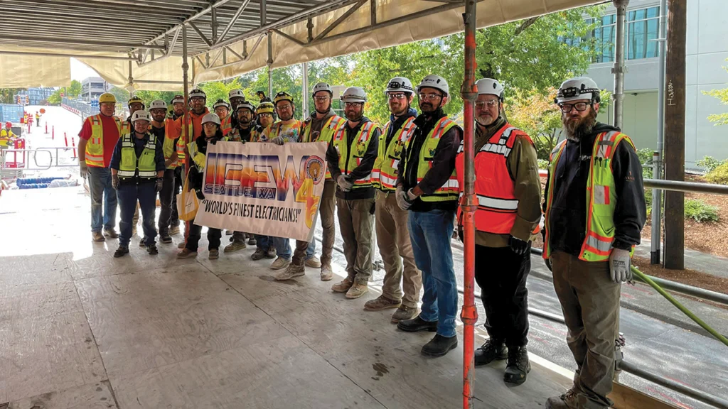 Local 46 members continue to build for the future with hope, determination and solidarity.