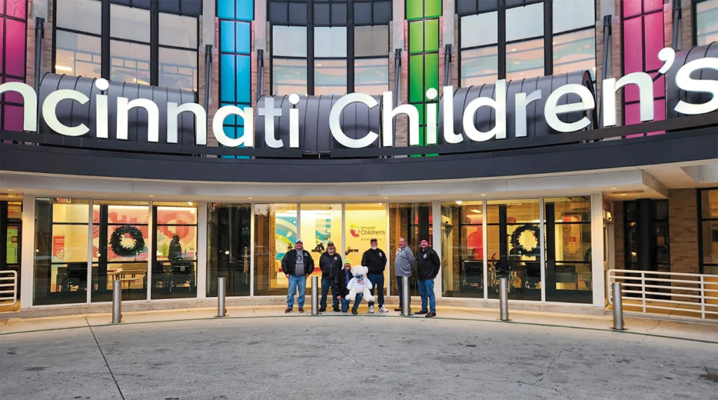 Local 1347 annually donates teddy bears for patients at the Cincinnati Children’s Hospital.