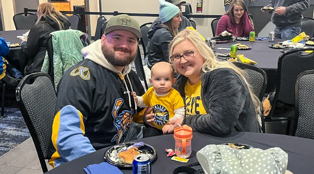 Local 245 rang in the new year with more than 600 members and their families to support the Toledo Walleye hockey team.