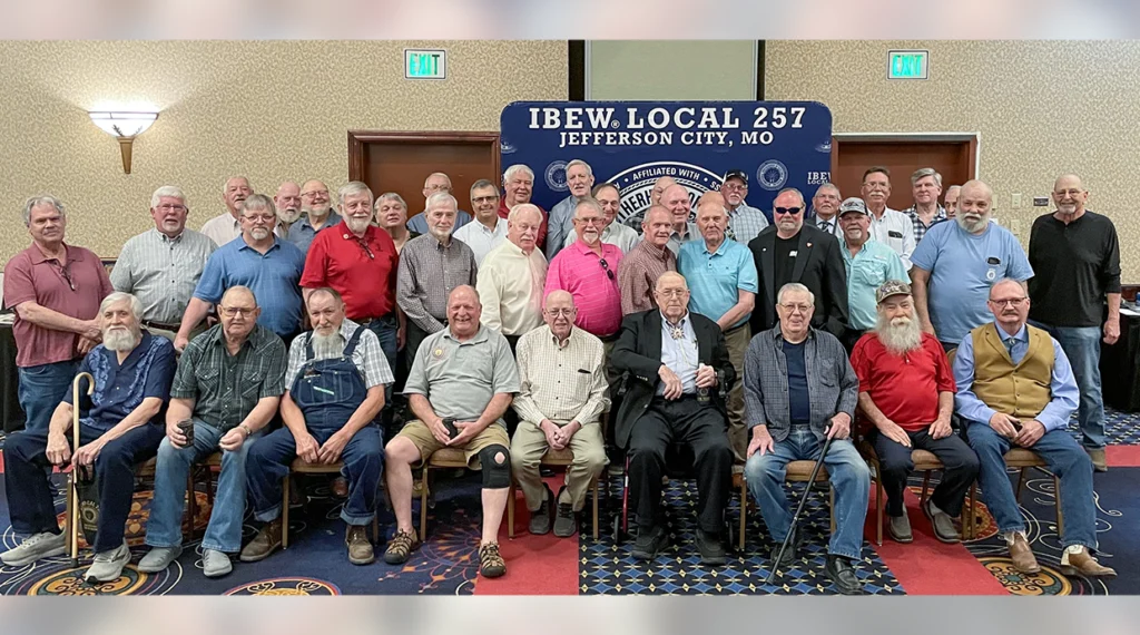 Local 257’s retirees at 100th anniversary celebration in March.